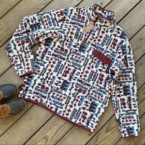 Patagonia LW Synch Snap-T Pullover Wandering Woods/Pumice